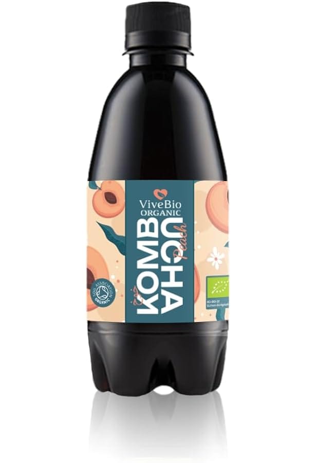 Vivebio Organic Kombucha Peach 330Ml