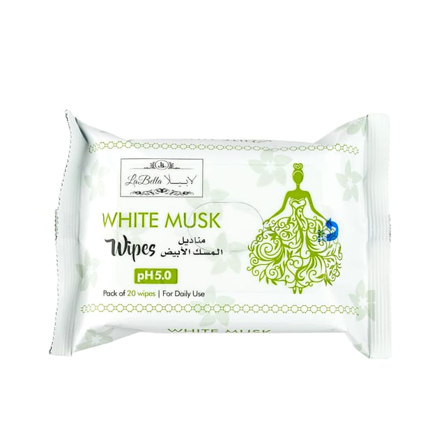 Labella White MUSK Wipes 20'S