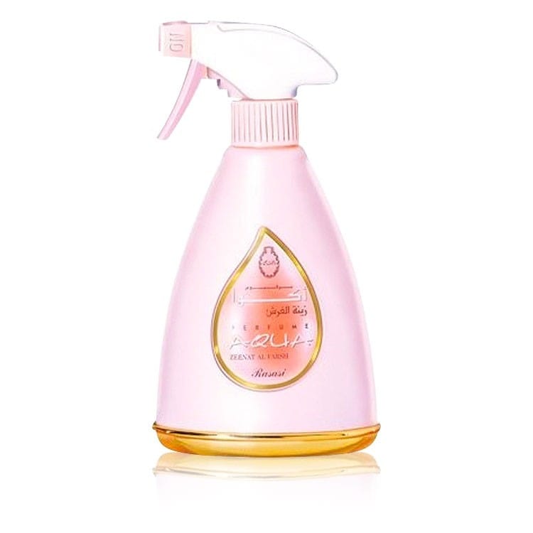 Rasasi Perfume Aqua Zeenat Al Farsh (Room And Linen Mist) Free From Ethyl Alcohol 375ml