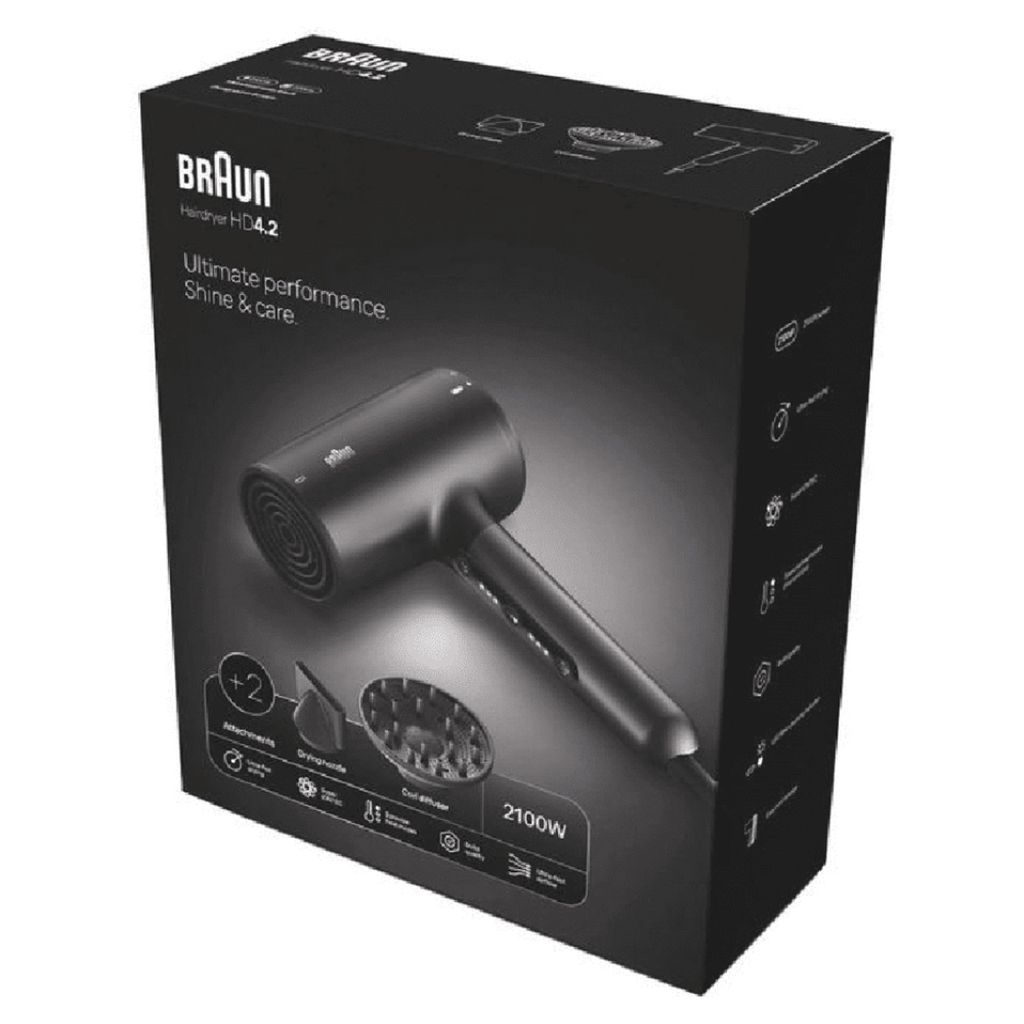 Braun Hair Dryer Hd425 Ionic Blk
