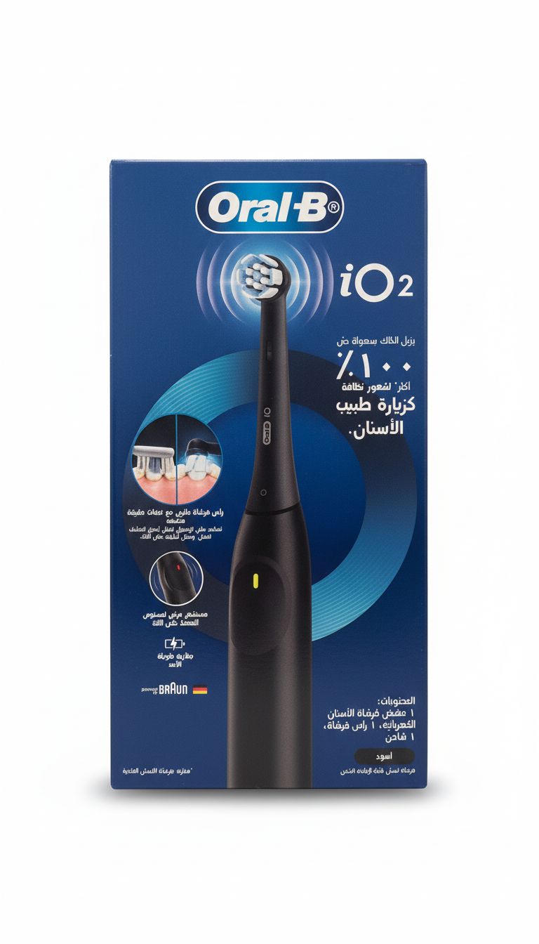 اورال بى فرشاة iO2 كهربائية أسود ليلي