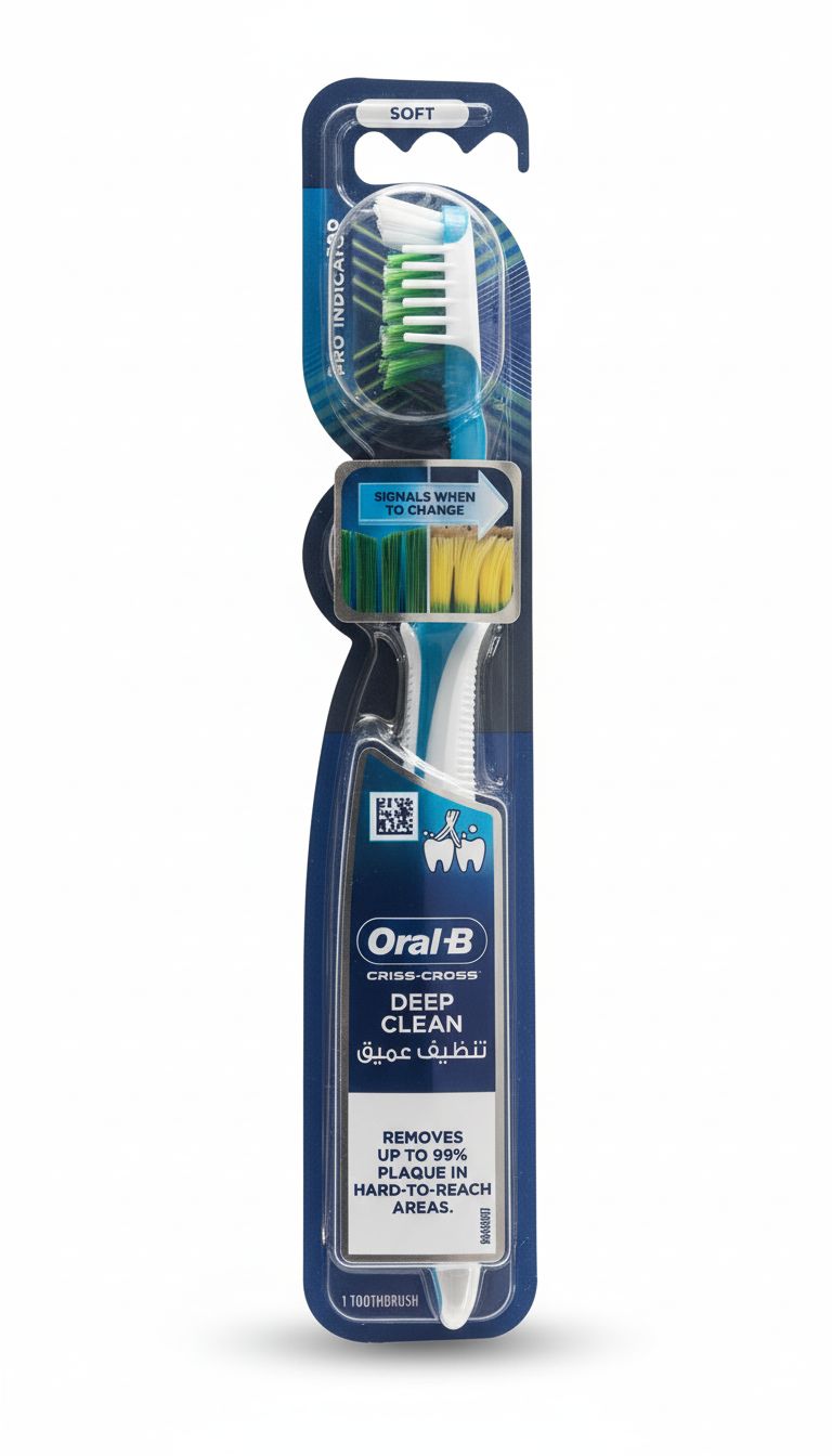 اورال بى فرشاة أسنان برو بمؤشر نظافة