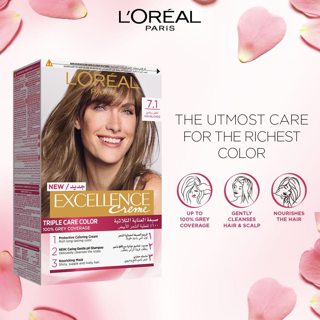 Excellence Creme 7.1 Dark Ash Blonde