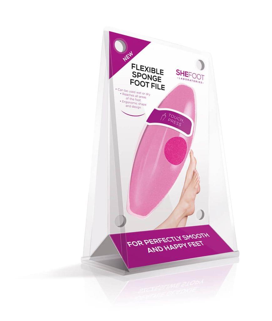 Pink Oval Sanding Sponge Foot File