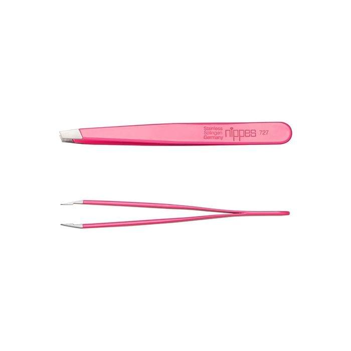 Precision Pointed Slant Tweezers Pink
