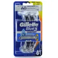 Blue 3 Razor Pack Of 6