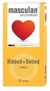 Condom Ribbed+Dotted 10 Pcs